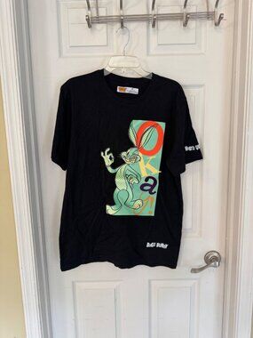 Bugs Bunny Looney Toons Black Crewneck Short Sleeve T-Shirt Size XL